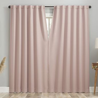 Sun Zero Aria Magnetic Closure 100% Blackout Theater Grade Set of 2 Window Curtain Panels