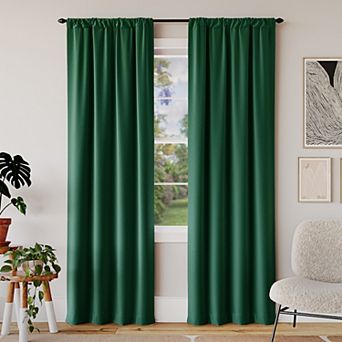 Sun Zero Rianna Theater Grade Extreme 100% Blackout Rod Pocket Single Curtain Panel