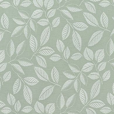 Sun Zero Satti Embroidered Leaf 100% Blackout Single Curtain Panel