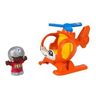 Fisher-Price Little People Helicopter Toy & Pilot Figure Set