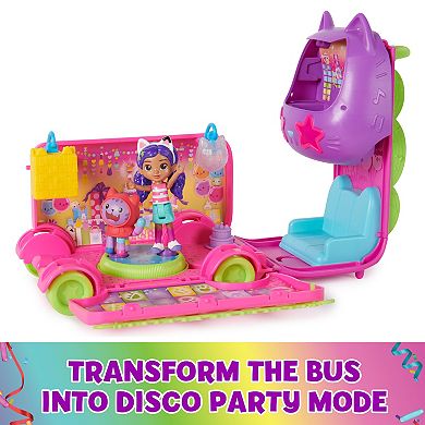 Gabby's Dollhouse Celebration Party Bus Playset with Gabby & DJ Catnip