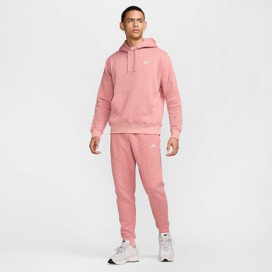 Men's Nike Sportswear Patterned Club Fleece Pullover Hoodie