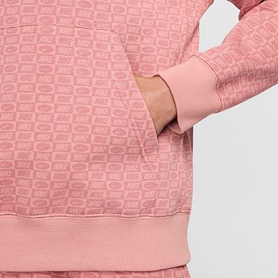Men's Nike Sportswear Patterned Club Fleece Pullover Hoodie