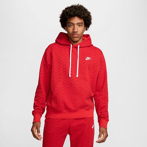 Men's Nike Sportswear Club Fleece Pullover Hoodie - University Red (M)