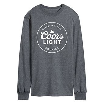 Men's Coors Light Logo Badge Long Sleeve Graphic Tee