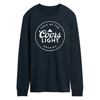 Men's Coors Light Logo Badge Long Sleeve Graphic Tee