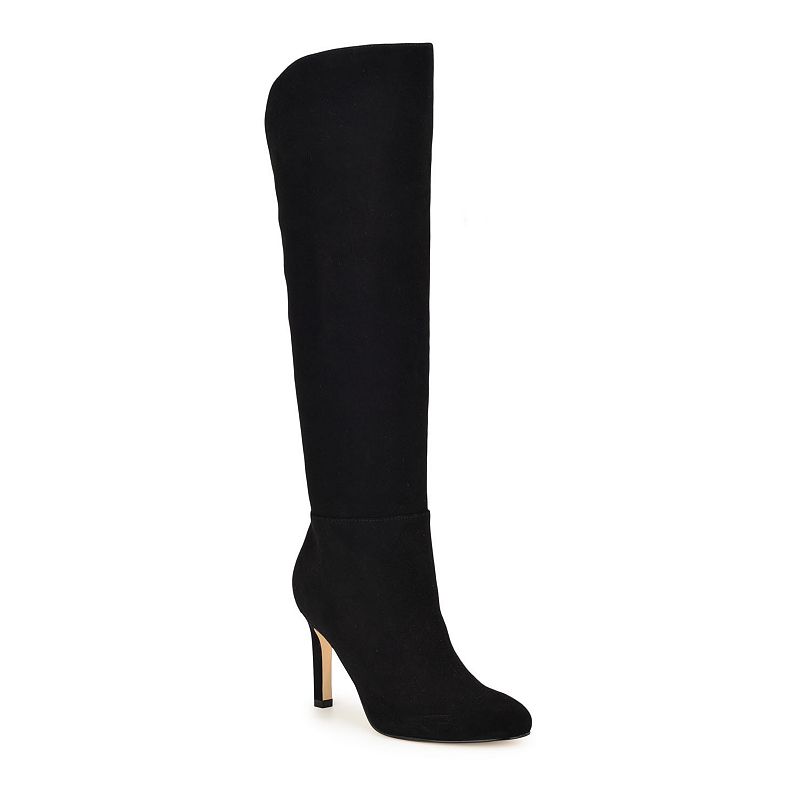 Nine West Sancha Women's Suede Stiletto Dress Knee-High Boots, Size: 9.5, Oxford