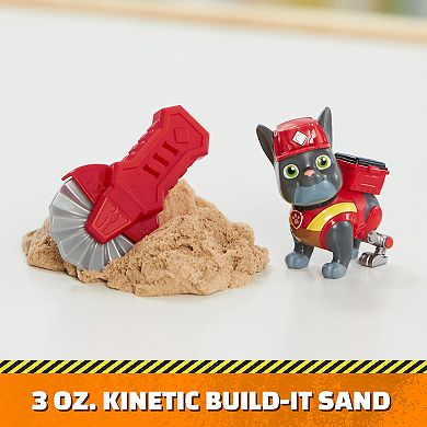PAW Patrol Rubble & Crew Charger and Wheeler Action Figures and Kinetic Sand Set