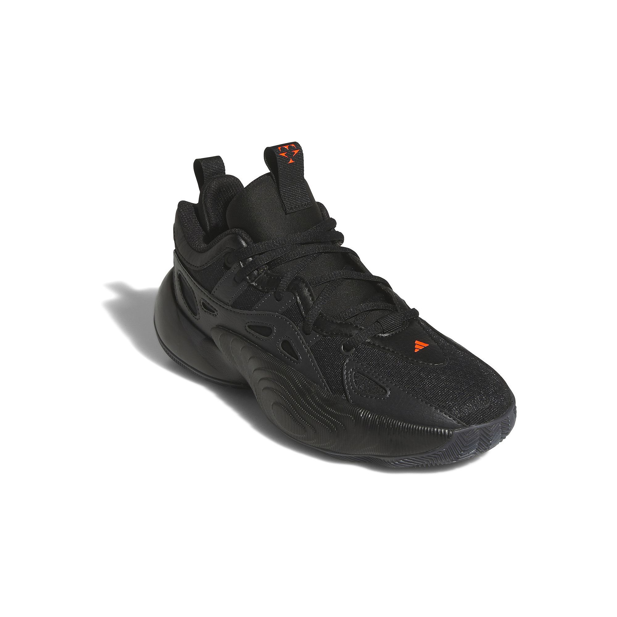 adidas Trae Unlimited Kids Shoes, Boys, Size: 4, Black Solar Red