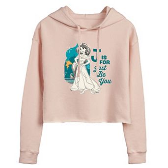 Disney's Aladdin Jasmine Juniors' Just Be You Cropped Graphic Hoodie