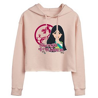 Disney's Mulan Juniors' Strength Of A Warrior Cropped Hoodie