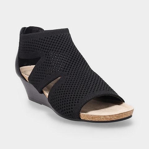 Женские сандалии Croft & Barrow Rosiee Women's Comfort Knit Wedge Sandals