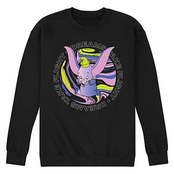 Disney's Dumbo Men's Dreams Take Flight Fleece Sweatshirt