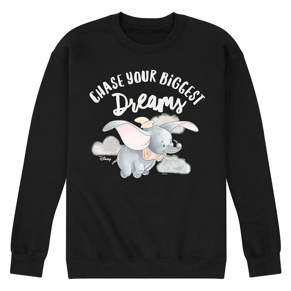 Disney's Dumbo Men's Chase Your Biggest Dreams Fleece Sweatshirt