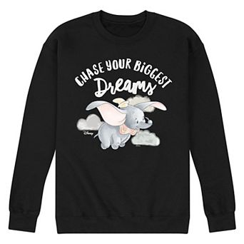 Disney's Dumbo Men's Chase Your Biggest Dreams Fleece Sweatshirt