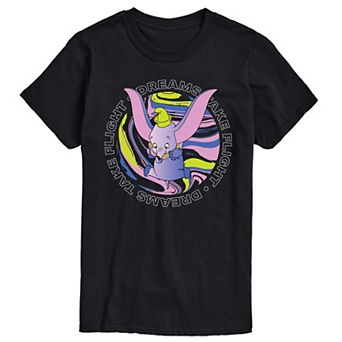 Disney's Dumbo Men's Dreams Take Flight Graphic Tee