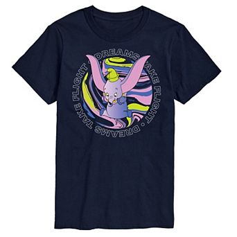 Disney's Dumbo Men's Dreams Take Flight Graphic Tee
