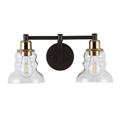 Manhattan Vintage Metal/glass Industrial Rustic Led Vanity