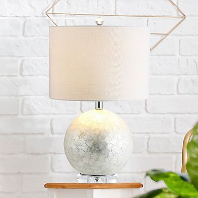 Zuri Capiz Seashell Sphere Led Table Lamp