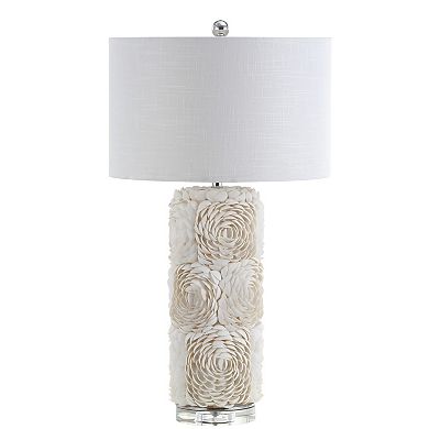 Rosette Seashell/resin/crystal Led Table Lamp
