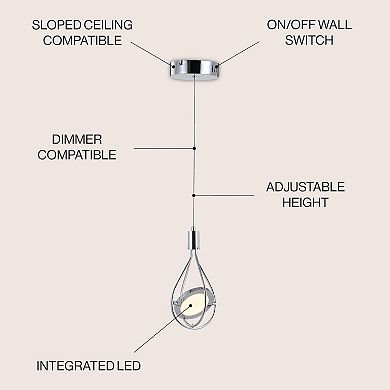 Orion Adjustable Modern Integrated Cluster Led Metal Pendant