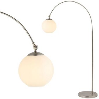 Nora Coastal Vintage Iron Led Floor Lamp