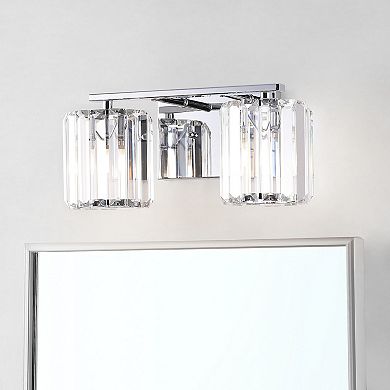 Coco Prism Vintage Metal/glass Classic Glam Led Vanity Light