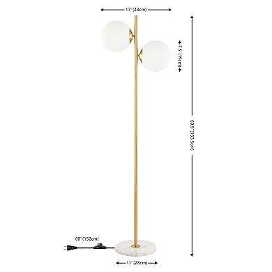 Oscar Modern Parisian Candlestick Iron Led Floor Lamp