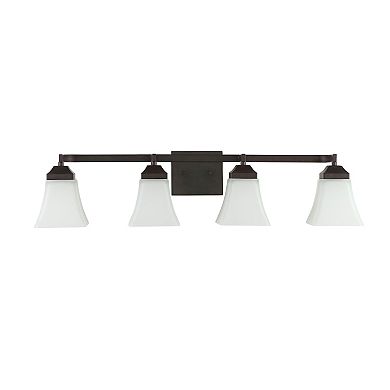 Staunton Iron/glass Modern Cottage Led Vanity Light