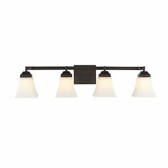 Staunton Iron/glass Modern Cottage Led Vanity Light
