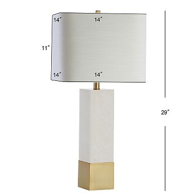 Jeffrey Metal/marble Led Table Lamp