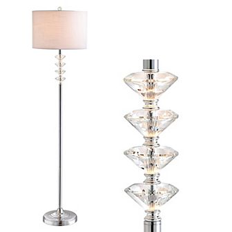 Mia Crystal/metal Led Floor Lamp