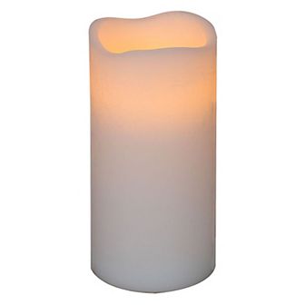 Mikasa White LED Wax Tall Pillar Candle