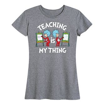 Women's Dr. Seuss Teaching Is My Thing Graphic Tee