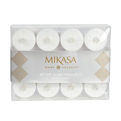 Mikasa White LED Tealight 12-piece Set