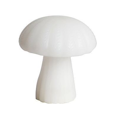 Mikasa White Mushroom LED Wax Figurine Table Décor