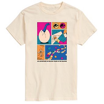 Men's Jurassic World Dino DNA Grid Graphic Tee