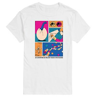 Men's Jurassic World Dino DNA Grid Graphic Tee