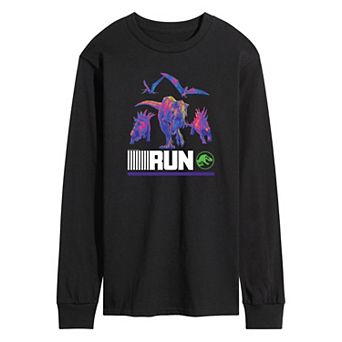 Men's Jurassic World run Infared Dinos Long Sleeve