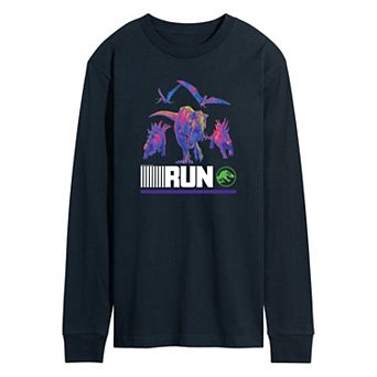 Men's Jurassic World run Infared Dinos Long Sleeve