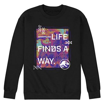 Men's Jurassic World Life Finds A Way Fleece Sweatshirt
