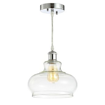 Hampton Adjustable Iron/glass Pharmacy Led Pendant