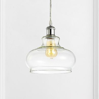 Hampton Adjustable Iron/glass Pharmacy Led Pendant