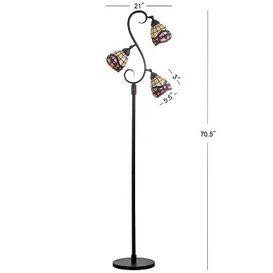 Walker Tiffany Style Multi Light Led Floor Lamp