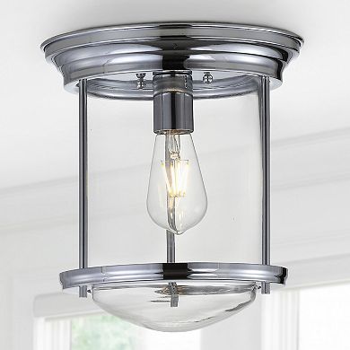 Savannah Metal/glass Led Flush Mount