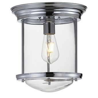 Savannah Metal/glass Led Flush Mount