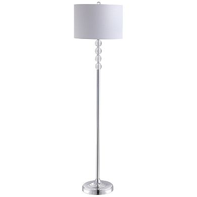 Aubrey Crystal Metal Led Floor Lamp