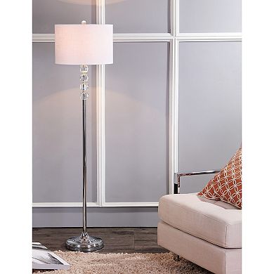 Aubrey Crystal Metal Led Floor Lamp