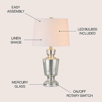 Olivia Glass Led Table Lamp