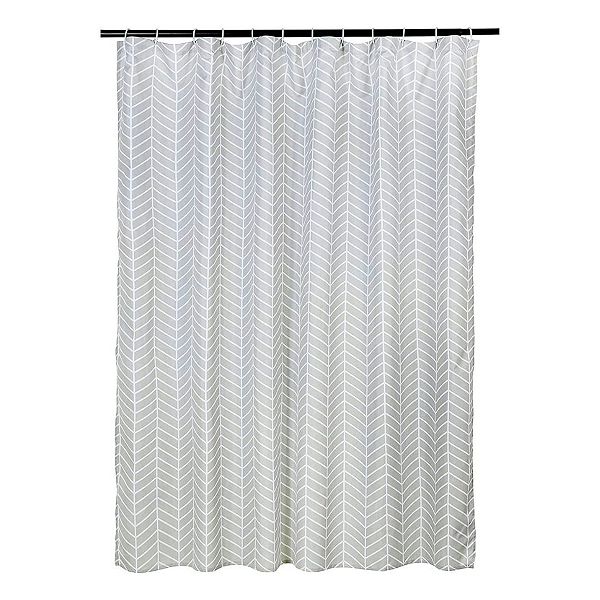 Shower Curtains, 72 By 72inch, Grey Shower Curtain Liner Chevron